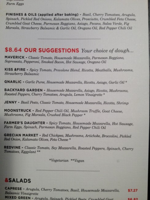 H&pizza Menu Part II