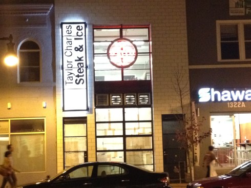 Newly Renovated Exterior at Taylor Charles Steak & Ice