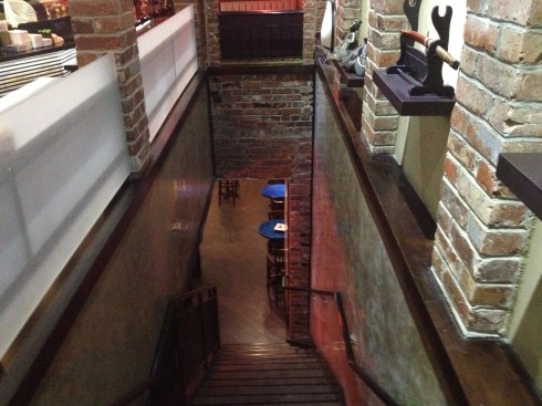 Stairs to First Floor at Hikari Sushi and Sake Bar