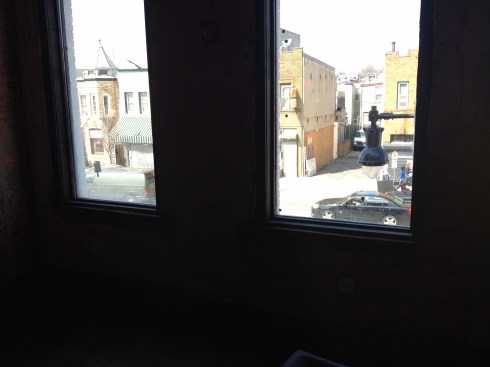 Windows Overlooking H Street at Sol Mexican Grill