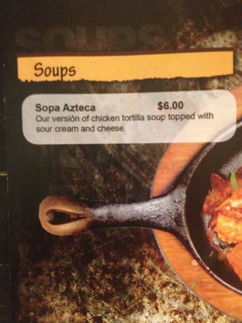 Soups at Sol Mexican Grill
