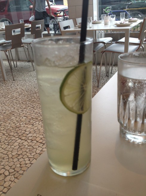Salt Cured Key Lime Soda and Gin Cocktail at Doi Moi
