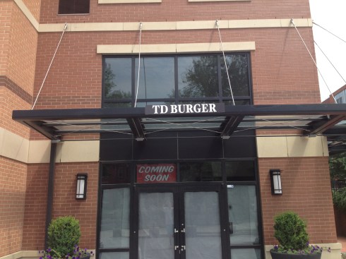 Signage up at TD Burger in NoMa