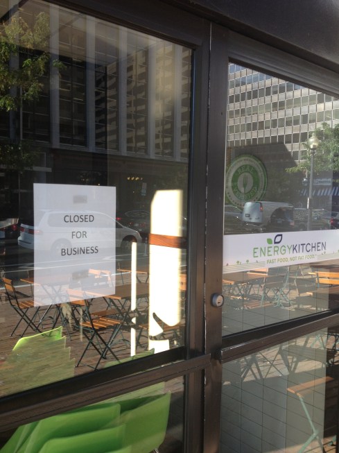 Energy Kitchen Closed on L Street
