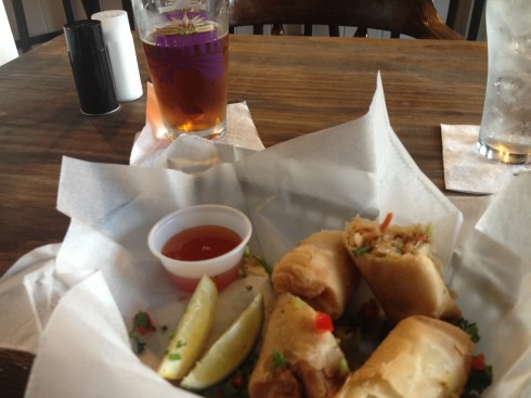 Crawfish Spring Rolls at Po Boy Jim