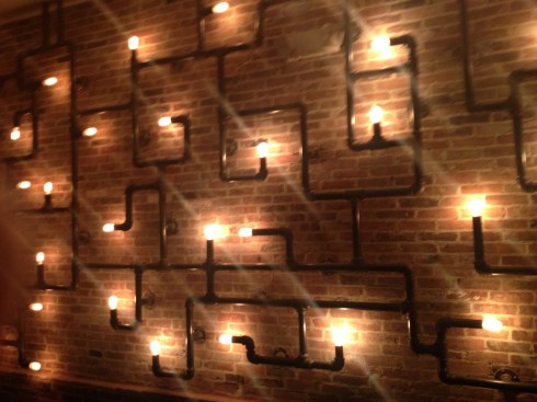 New Light Fixture at Driftwood Kitchen