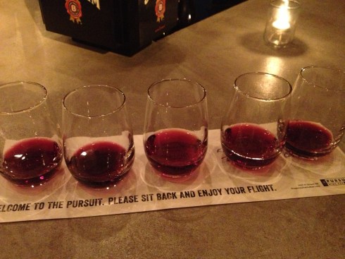 Wine Flight at Pursuit Wine Bar