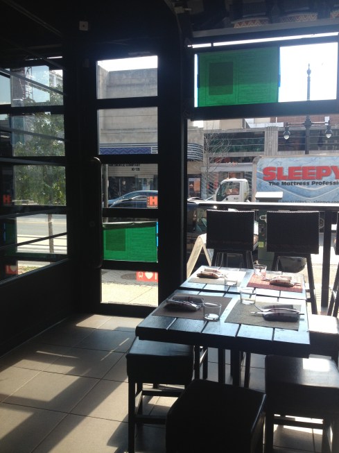 Seats Overlooking H Street at Ocopa