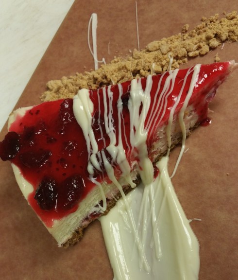 White Chocolate Cranberry Cheesecake at Watershed