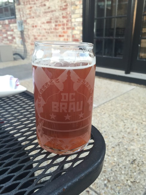 Enjoying a Beer on Driftwood Kitchen's Dog-Friendly Patio