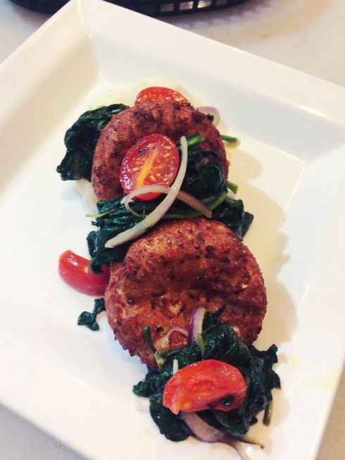 Crab Cake Dinner at Po Boy Jim