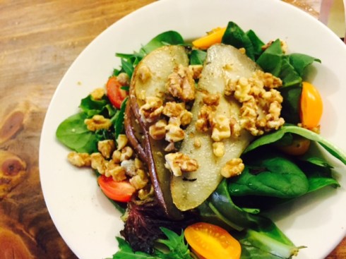 Pear and Walnut Salad at Po Boy Jim's