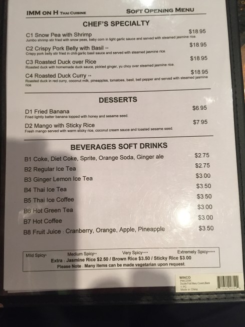 Dessert Section at IMM Thai on H Street