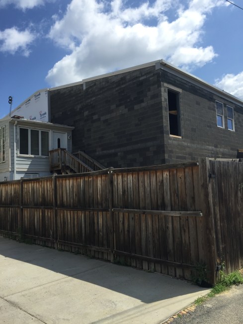 Construction Progress at Future Nando's on H Street (Taken From Alley Behind Building)