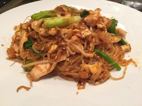 Pad Thai with Chicken at IMM Thai
