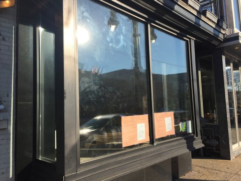 Front Windows of Future Sospeso on H Street (1344 H Street)