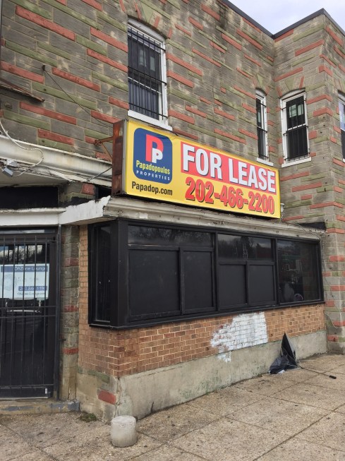 For Lease Signs Outside 1380 H Street