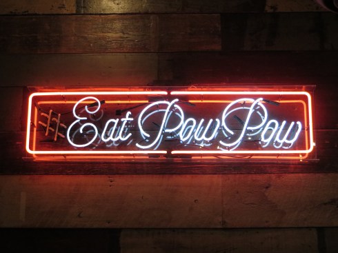 Sign Inside of Pow Pow (1253 H Street)