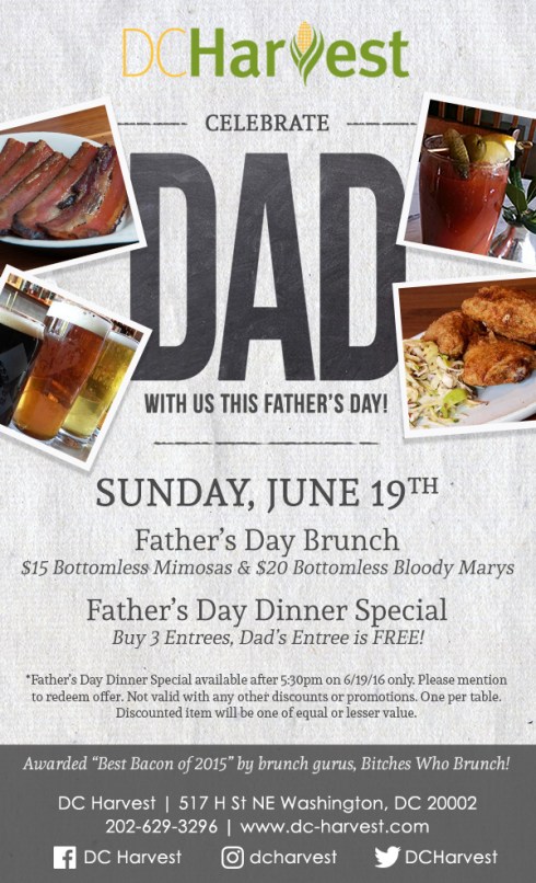 DC Harvest Father's Day Specials