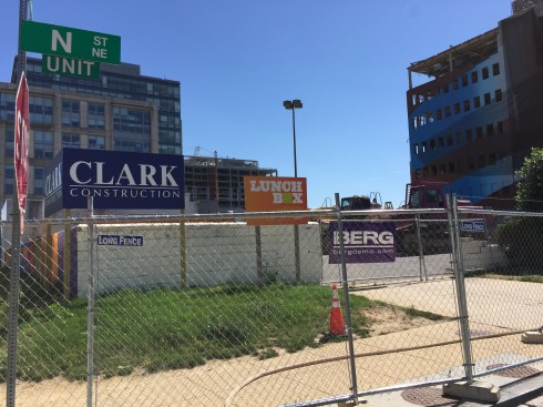 Site of Future Movie Theater at 1st and N in NoMa