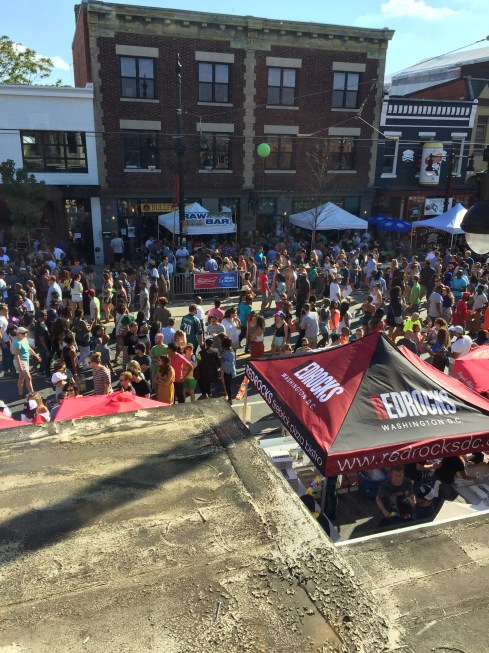 2015 H Street Festival from the 2nd Floor of Red Rocks