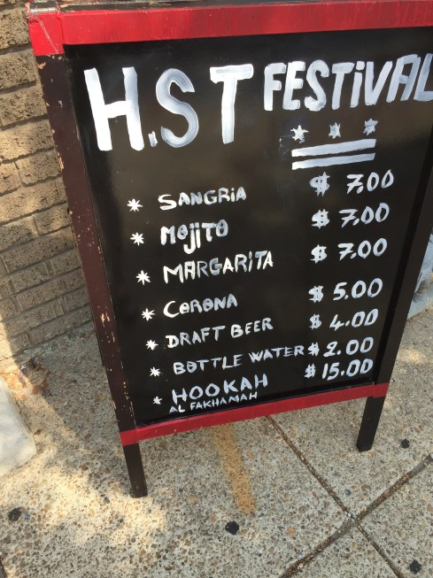 H Street Festival Menu for Micho's Lebanese Grill